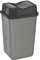URBNLIVING 10L/20L/30L/50L Plastic Waste Management Recycling Bin Trash Can Dustbin with Butterfly Lid for Office, Kitchen and Bathroom (50L Black/Grey)