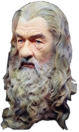ANAART Herr der Ringe-Skulptur, Gandalf-Statue, Hobbit-Meisterbüste, Avatar-Ornamente, Desktop-Dekorationen, Kunstharz, Kunsthandwerk, 30 cm(B)