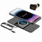 Magnetic Wireless Car Charger Pad, Polmxs 15W Compatible with Magsafe Car Charger Non Slip Type C Wireless Charging Pad with 40W Car Charger for iPhone 16/15/14/13/12, Airpods (1 Meter Cable)