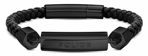 Police PEAGB2214927 Herren-Armband, Leder, 19 cm