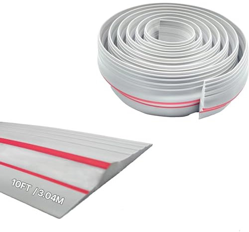 Guarnizioni per porte di garage, guarnizioni per soglie di garage da 3 metri, guarnizioni per pavimenti di porte di garage, ideali per mantenere il garage pulito e asciutto! (80mmx14mmx3m)