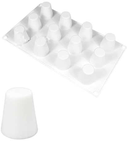 mostsom Cylinder Cup Shape Mousse Cake Mold For Making Chocolate Muffin Ice Shot Glass Mould Kitchen Baking Tool (A_ Small Cup)