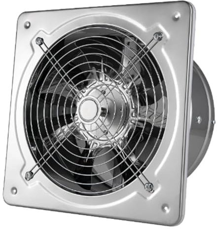 JNJOOD 7Inch Booster Fan Extractor Exhaust Fan Ventilation Pipe Fan for Bathroom Toilet Kitchen Wall Window Stainless Steel Fan Easy Install Easy to Use