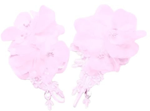 Blausky Spitzenhandschuhe,Elegant Brauthandschuhe Fingerlose Handschuhe Kurz Blumen Spitze Handschuhe Blumenhandgelenk Vintage Hochzeitshandschuhe für Hochzeitsfest Oper Dinner Party,Rosa