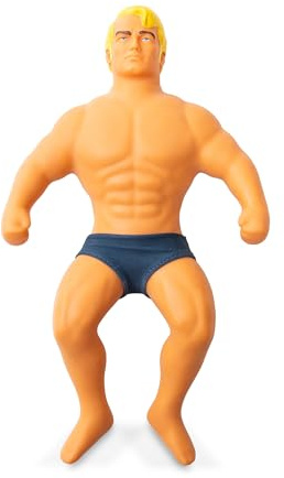 Stretch Armstrong Basic Fun Retro Action Figure – Large 10-Inch Super Stretchy Toy – Vintage Throwback for Kids & Collectors Ages 5+