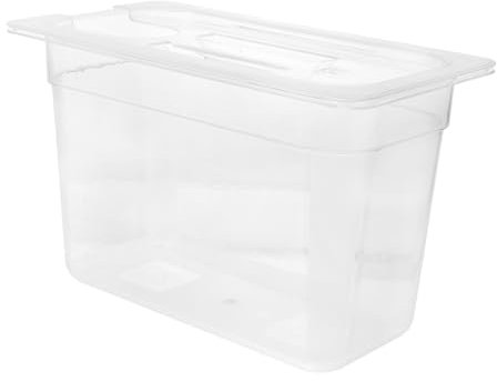 MOTHNUR 6l Slow Cooker Container Holes Kitchen Storage Box for Vegetables and Fruits Plastic for Sous Vide Cooking and Meal Prep