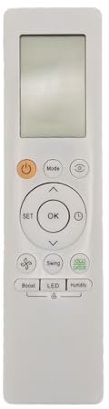IOOIQQ RG10L1(2HS)/BGEF - Mando a distancia de repuesto para aire acondicionado Midea RG10A(B2S)/BGEF. RG10L1(2HS)/BGEF. RG10A(B2S)/BGEFU1. RG10A5(B1)/BGCEFU1. RG10B(B1)/BGEFU1. RG10A4(B1)/BGEFU1. .