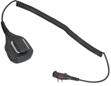 ZUJIABAO Talkies Altoparlanti portatili Microfono Altoparlanti radio bidirezionali Mic con 360 gradi rotante clip posteriore per IC-F1000 Metallo Clip Back Mic