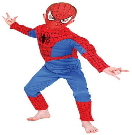 Spiderman – I-881309 – Kostüm – Luxuskostüm + Sturmhaube – Spiderman