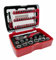Connex Bit- und Steckschlüssel-Satz 46-teilig - Stabile Kunststoffbox - 1/4 Zoll - Inkl. Mini-Knarre & patentiertem Bithalter - Für Montage- & Schraubarbeiten / Stecknuss-Set / Bit-Set / COXB973946
