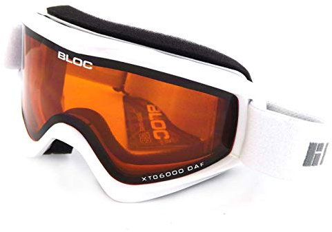 Bloc Comet White Orange Lens Ski Goggle CO2