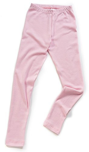 HERMKO 26720 Kinder Leggings in Ringeloptik made in EU, Größe:152, Farbe:Rosa Ringel