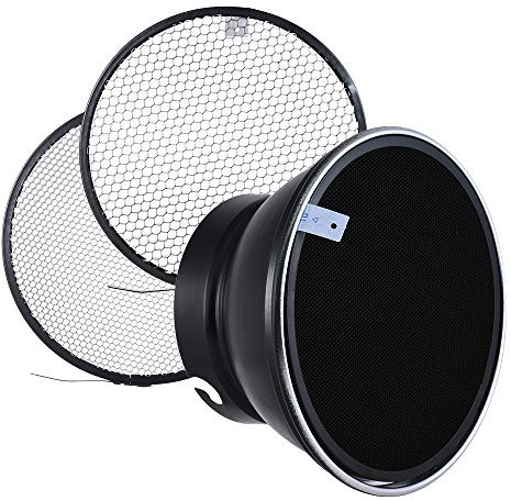 Andoer Reflektor Diffusor 180 mm Elinchrom Mount Standard Shade Lampe Schatten für Elinchrom Mount Studio Strobe Flash Speedlite Hochformat und kommerziellen Fotografie Zubehör
