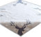 Quadratisch Polyester Tischdecke 85 x 85 cm hellgrau weiß eisblau Stickerei 'Hirsch' Weihnachten Weihnachtsdeko Weihnachtstischdecke Mitteldecke Tischdeko