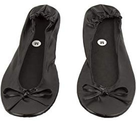 Wedding Mates Women's After Party roll up Shoes (7/8 UK, Black)