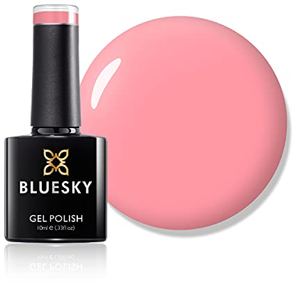Bluesky Gel Nail Polish, Pink Glow A097, Coral, Light Pink, Long Lasting, Chip Resistant, 10 ml (Requires Drying Under UV LED Lamp)