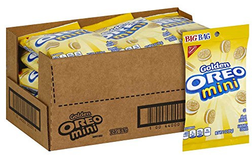 Oreo Nabisco Golden Mini Sandwich Cookies, 85 ml – 12 Stück pro Packung.