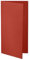 ARTOZ 50x DIN Lang Faltkarten - Rot (Feuerrot) gerippt 210 x 105 mm Klappkarten - Blanko Doppelkarte mit 220 g/m² edle Egoutteur-Rippung