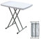 SogesHome Klapptisch, höhenverstellbar, für Camping, Picknick, Party, tragbar, leicht und tragbar, 76 x 50 cm HP-76X-SH-01