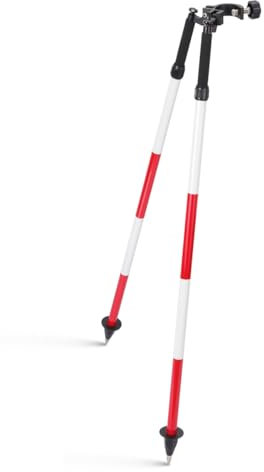 Bipod Vermessungs-Daumenentriegelung, Aluminium-Bipod für Prismenstangen, Vermessungen und GPS-Pole der Totalstation, GPS, GNSS