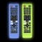 Alquar 2 Pcs Silicone Cover for Samsung Remote, Protective Shockproof Case Compatible with Samsung Smart TV Remote BN59-01301A Bn59-01315A Bn59-01199F -with Lanyard (Glowing Blue &Green)