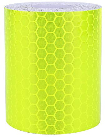 Bande réfléchissante de PVC, rouleau de bande d'avertissement d'autocollant de mur de voiture réfléchissant de sécurité Pure de fluorescence 300cm
