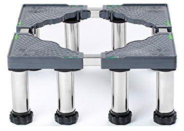 Waschmaschine Sockel MiSMiAO Untergestell Kühlschrank-Waschmaschinensockel 45-70cm verstellbare sockel für trockner Edelstahl-Kühlschrank-Waschmaschinen-Regalhalter 8 Fuß