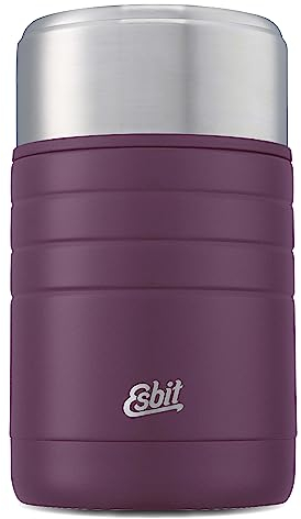 Esbit Thermobehälter Majoris für Essen - Warmhaltebehälter 800 ml in Aubergine - aus Edelstahl für warme und kalte Speisen