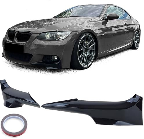 Front Flaps Spoiler Schwarz Glanz passend für 3er BMW E92 E93 06-10