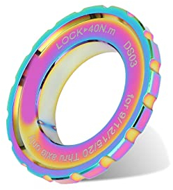 Centerlock Lockring, Centerlock Lock Cover Ring Disc Rotor Lockring Centerlock Rotoren Werkzeug für Fahrrad Mountainbike, Fahrradzubehör (Farbe)