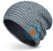 COTOP Bluetooth Music Beanie Hat for Men Women Winter Warm Beanie Hat for Running Hiking Dog Walking Present for Men Women Dad Teenage Girl Boy Grey