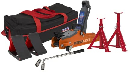 Trolley Jack 2 Tonne Low Profile Short Chassis - Orange