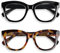 Areyeth Oversized Retro Reading Glasses for Women, Oprah Style Large Blue Light Blocking Readers(2.25X)