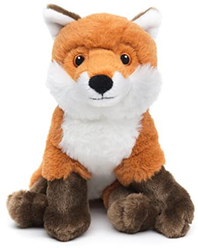 Uni-Toys - Eco-Line - Rotfuchs, sitzend - 100% recyceltes Material - 20 cm (Höhe) - Plüsch-Fuchs - Plüschtier, Kuscheltier