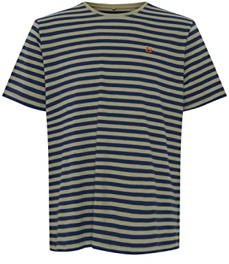 Blend BHDinton Striped Tee - 20715615 Herren T-Shirt, Größe:3XL, Farbe:Oil Green (170115)