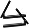 Hohopeti 2pcs Microwave Mount Bracket Kit Wall-mounted Holder for Space-saving Kitchen Organization Fits Various Easy to Install Sturdy Design Black