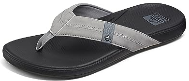 Reef Zehentrenner Sandale Cushion Phantom Cork | Ultraweiche Flip-Flops, gepolstertes Fußbett, leicht, Unterstützung des Fußgewölbes, verbesserte Griffigkeit