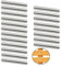 Molyorch 20 Pièces Broches Supports Tablette Outil, 6mm Goujon Broche, Goupilles Cylindriques, Chevilles Acier Inoxydable, pour la Porte, la Fenêtre, le Lit, Bibliothèque, Vanité