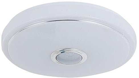 LYEAA Smart LED Ceiling Light Bluetooth-Compatible Speaker Remote Control Ceiling Light Phone APP Control Colorful Ceiling Light 2800K-6500K Dimmable for Bedroom Living Room (A)