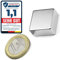 Quadermagnet Neodym Magnet-Quader Extra Stark - Haftkraft bis 800kg - Starke Blockmagnete - Rechteckige NdFeB Magnete, Stückzahl/Größe: 5 Stück - 20 x 20 x 10 mm | Haftkraft 14,2kg