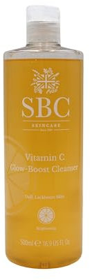 SBC Skincare SBC Vitamin C Glow Boost Cleanser 500ml kraftvolle Mischung aus Vitamin C, Vitamin E und Hyaluronsäure