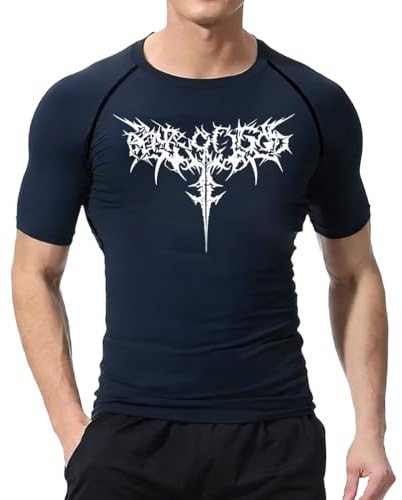 Soldenix Herren Compressions T-Shirts Mit Originaldesign Muster – Schnelltrocknende Fitnessbekleidung, Lang- Und Kurzärmelige Varianten Verfügbar