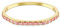 Swarovski Bracciale rigido Matrix, Taglio baguette, Forma ottagonale, Rosa, Placcato color oro