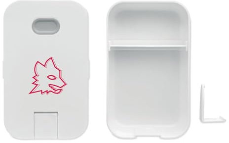 AS Roma Lunchbox Lupa, Porta Pranzo Unisex Adulto, Bianco, 1 Litro