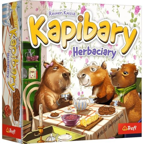 Trefl - Kapibars Tee - Familienspiel, Strategie, Planung und Logisches Denken, für Erwachsene und Kinder ab 8 Jahren