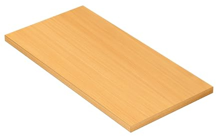 KESSLER PRO Tischplatte, Spanplatte, 25mm, verstärkte Kante Buche 80x40 cm