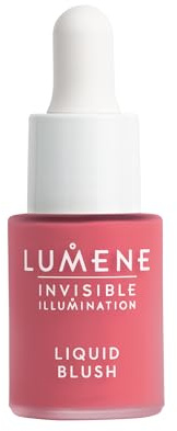 LUMENE Invisible Illumination Liquid Blush | Farbton Wild Flower | Für einen frischen, rosigen Glanz | Leichte, aufbaubare Formel mit strahlendem Finish | Vegan | 15 ml