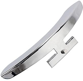 OFFIGAM Zinc Alloy Banjo Armrest Single Leg Protector for Vintage Restoration Silver Plated Replacement Parts Durable and Polished Finish for Two Rim Hooks