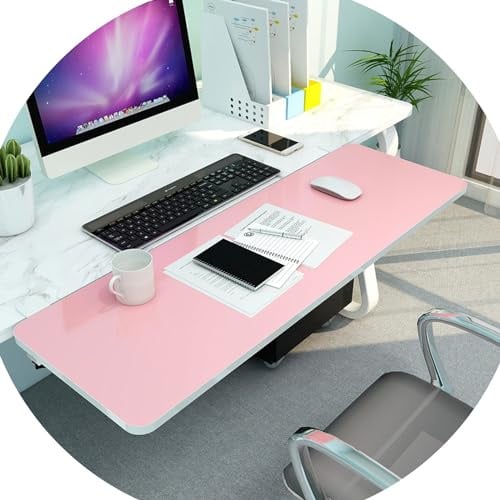 GAOAZHEN Ergonomic Desk Extender Shelf for Home & OfficeFoldable Clamp-On Keyboard Drawer TrayComputer Arm Rest & Elbow SupportWooden Platform 55/65/75x25cm