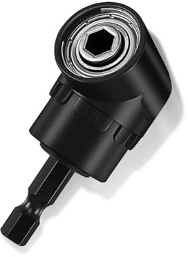 Iruihoo Avvitatore angolare a 105°, attacco angolare per avvitatore a batteria con cambio rapido da 1/4 pollici e supporto magnetico per punte angolare multifunzione, compatibile con avvitatore a